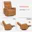 Fauteuil inclinable électrique pivotant Winta, revêtu de tissu-870344728