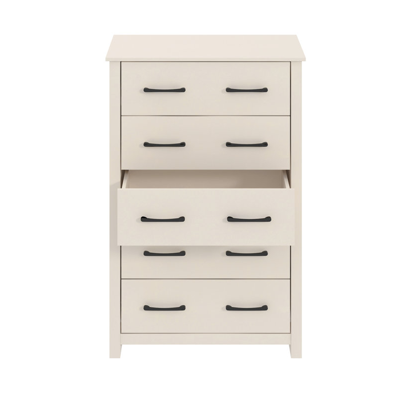 Commode 5 tiroirs H 46,7 po Walter, Parchemin