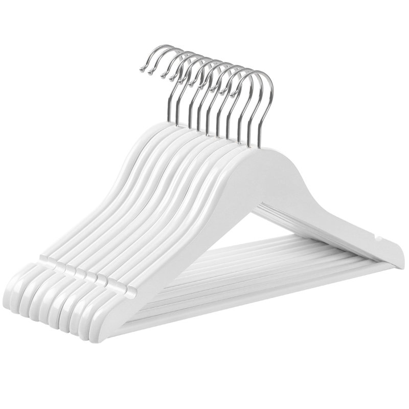 Non-Slip Standard Hanger, White
