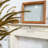 Beige Solid Wood Freestanding Fireplace