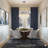 8-Light Chrome Chandelier With Clear Crystals-1883248428