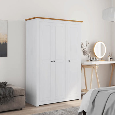 Rocco 3 Door Solid Wood Wardrobe