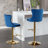 Adjustable Height Counter Stool with Metal Frame-1675206291-1675206290