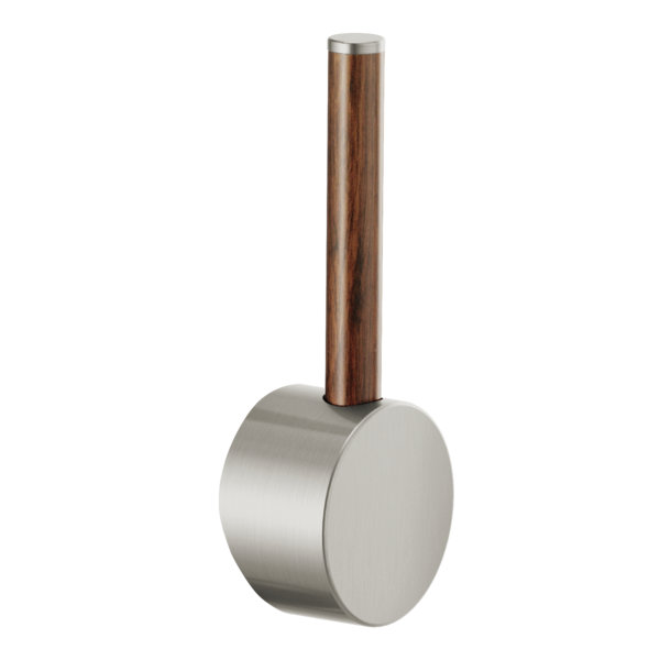 Odin® Bar Faucet with Square Spout, Stainless, Wood Lever