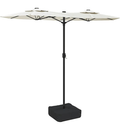 Double-Head Garden Parasol 316x240 cm