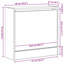 Shoe Cabinet 60 X 21 X 57 Cm Engineered Wood-1994075418