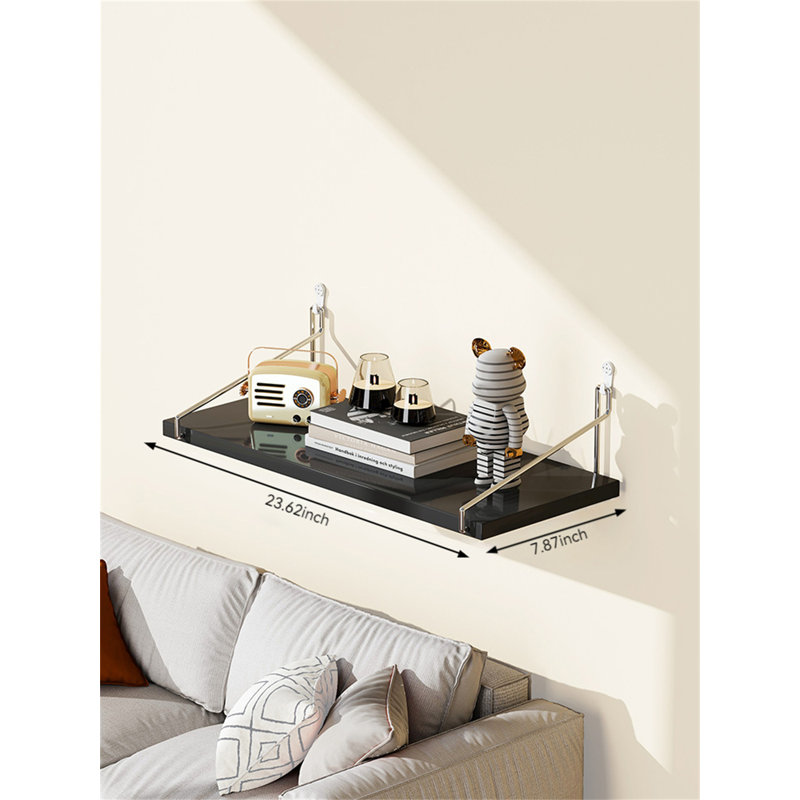 Rasla Floating Shelf, 0.5" H x 23.62" W x 7.87" D