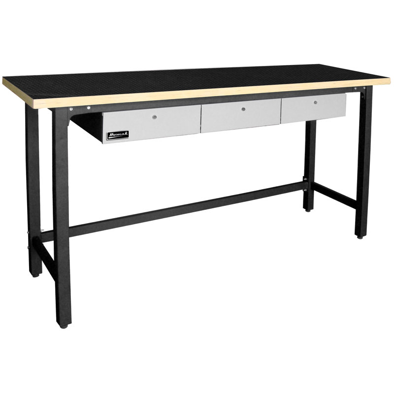 78.38'' W Manufactured Wood Top Height-Adjustable Workbench