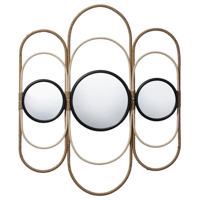 Gennadius Jute Flat Wall Mirror
