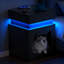 Table de chevet avec station de charge pour chat, table de chevet pour lit de chat, table de chevet noire moderne avec lumières DEL, table d'appoint avec rangement pour chat - Meubles pour salon, canapé pour chambre à coucher