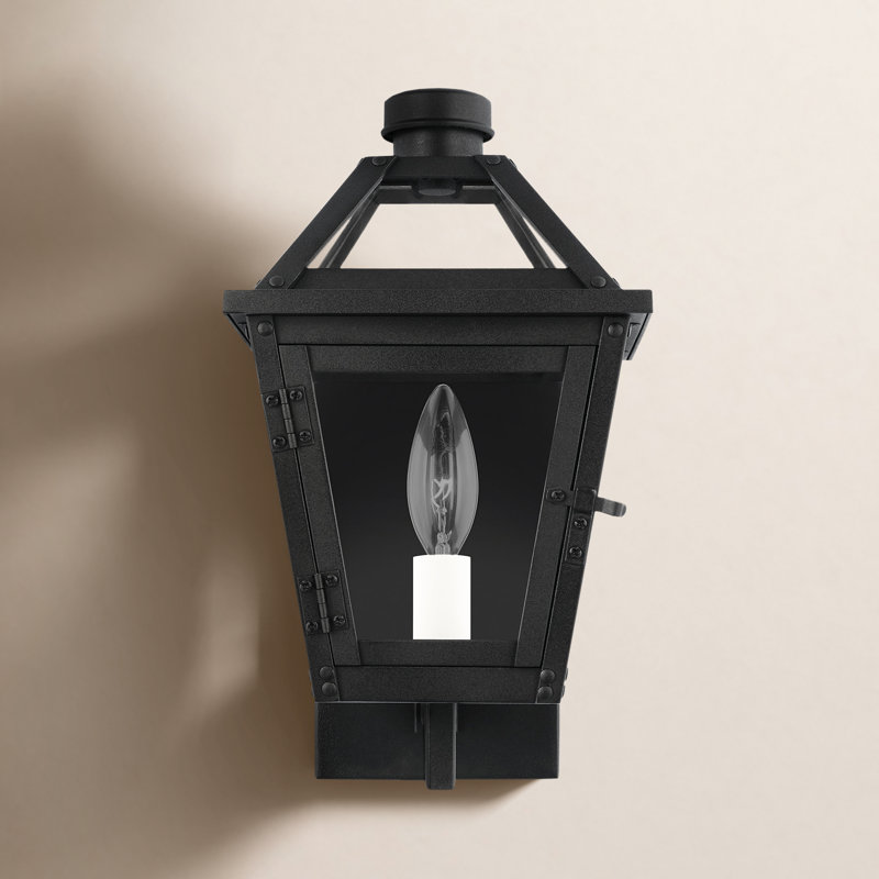 Farber 13" H Wall Light, Textured Black