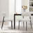Curved Back Upholstered Dining Chair-2044335108
