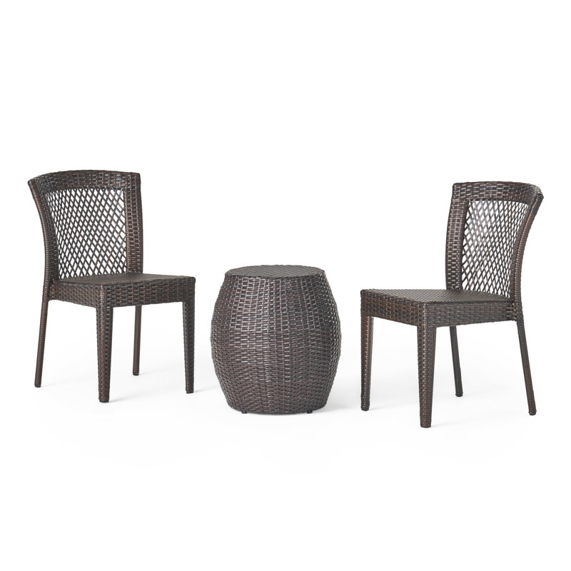 Tracie 3 Piece Rattan Seating Group
