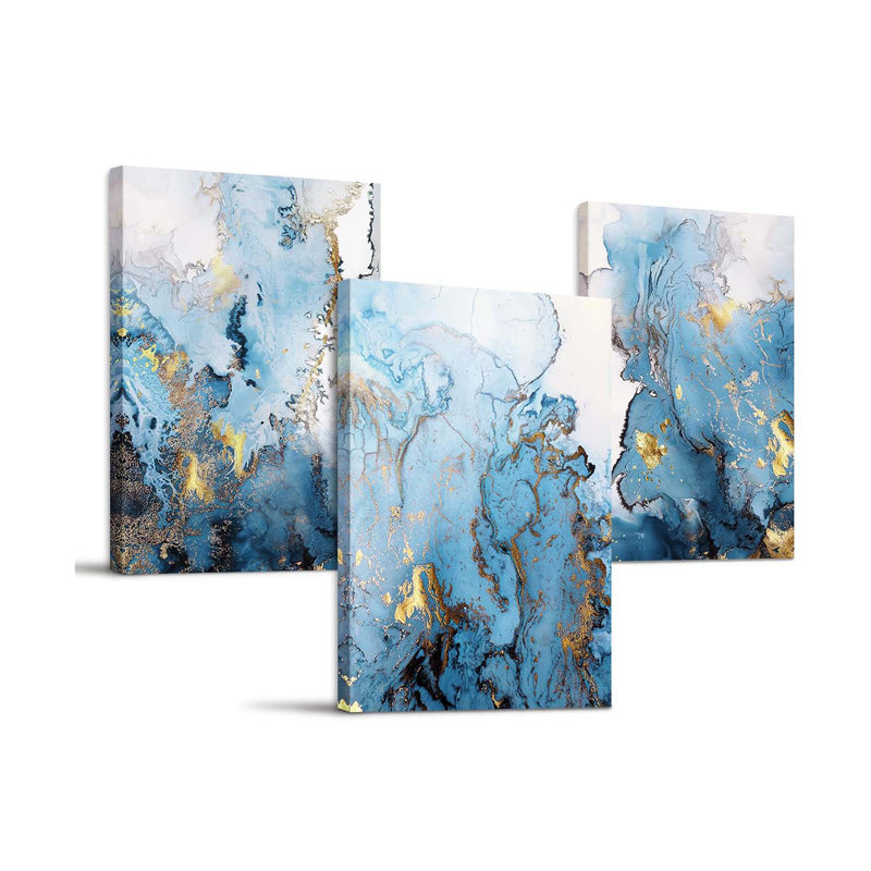 3 Piece Wrapped Canvas Wall Art