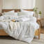 Ensemble de housse de couette à rayures 100% coton délavé Life-114395749-114395756