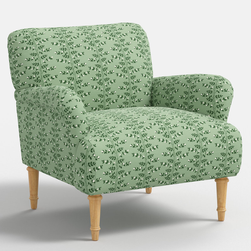 Fauteuil Bristol en vignes grimpantes - vert, Climbing Vines Green, Natural