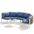 Coussin Spectrum Denim / structure blanche