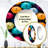 Sky Full Of Colorful Umbrellas III - Sky Mirror, Traditional Round Unique Wall Mirror, Printed Metal Art-99623175