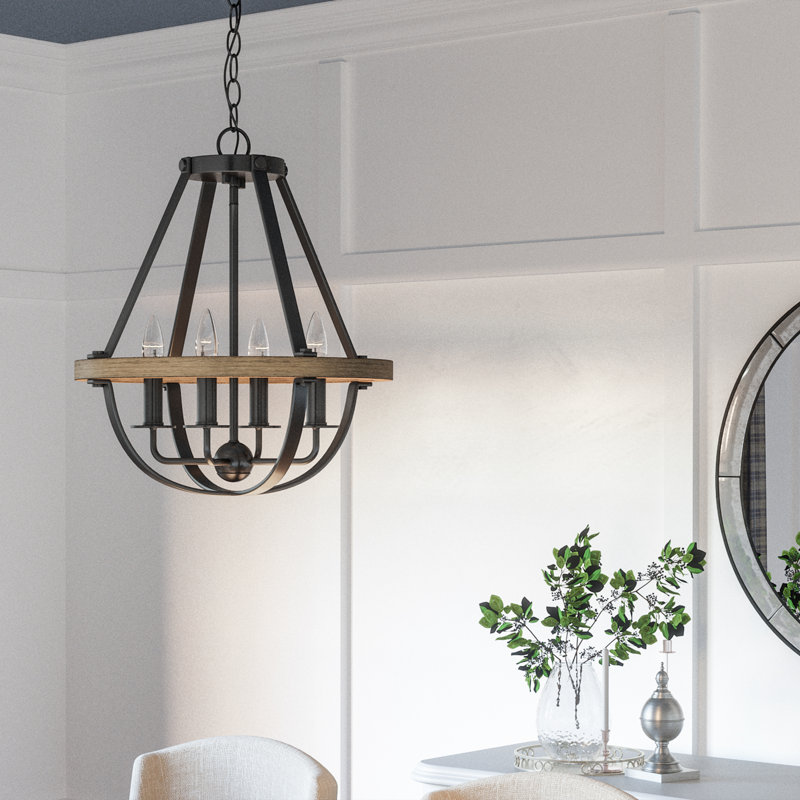 Luminaire suspendu géométrique 4 lumières Thiele