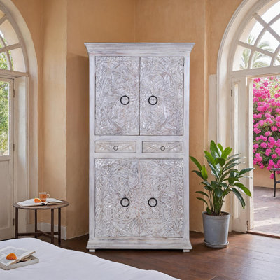 Lancey 4 Door Wardrobe by Bungalow Rose