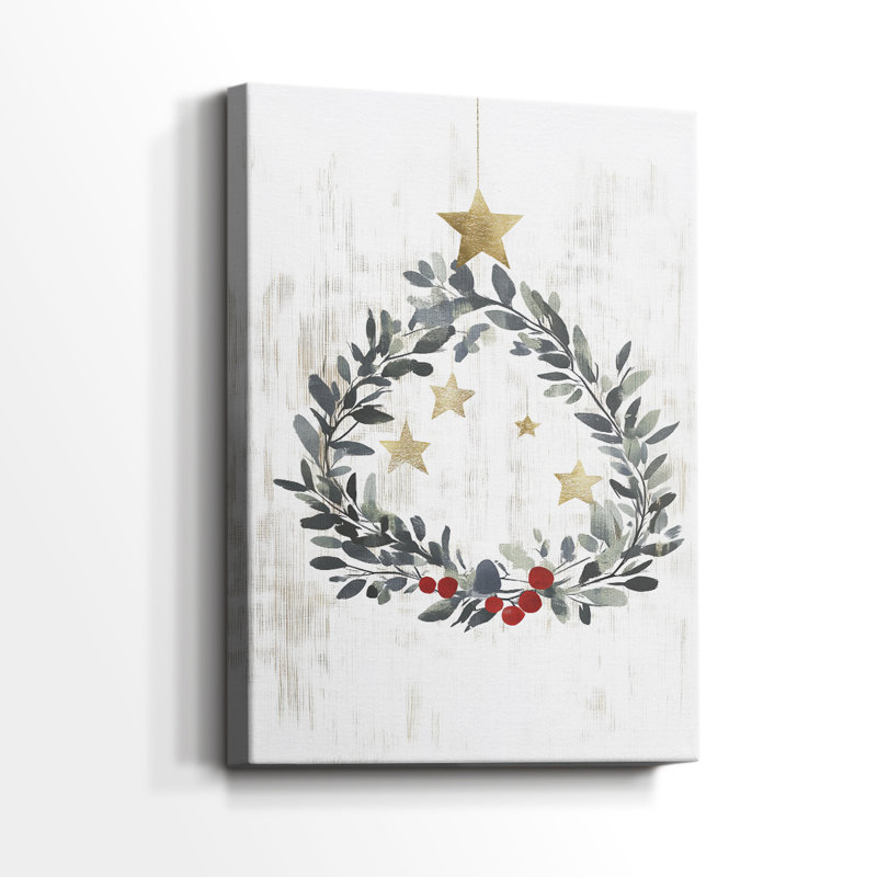 Art des Fêtes de Noël - Toile tendue avec châssis CML III, H 24 po x l 16 po