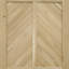 Waldo Solid Oak Wood Barn Door-364872839