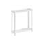 Ensemble de deux tables de bout rectangulaires en bois brun de 24 po avec tablette-102494087