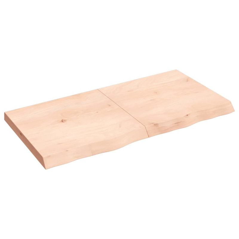 Ayluardo 120cm Solid Wood Bathroom Vanity Top, Natural