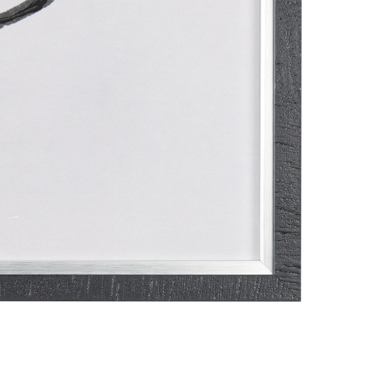 «Neutral Shapes II», reproduction d'art encadrée texturée matte sous verre, 31.5L x 1.6W x 31.5H, Neutral Shapes II, 1