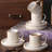 Stoneware 3oz Espresso Cup & Saucer Set (Set of 4)-1857311796