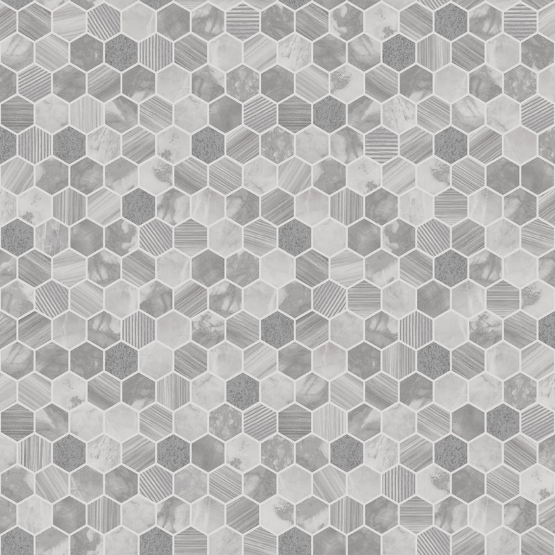 Hexara Tile, Grey