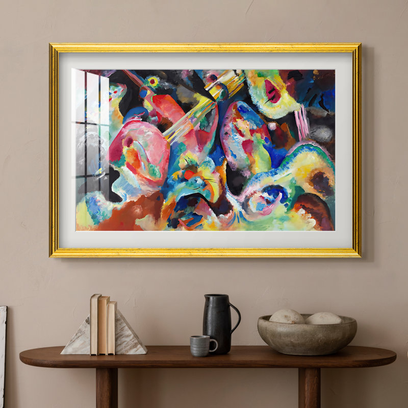 Improvisation. Déluge, 1913 - Wassily Kandinsky - Estampe encadrée sur mesure, 16x22 INNER SIZE, Framed Print with Mat