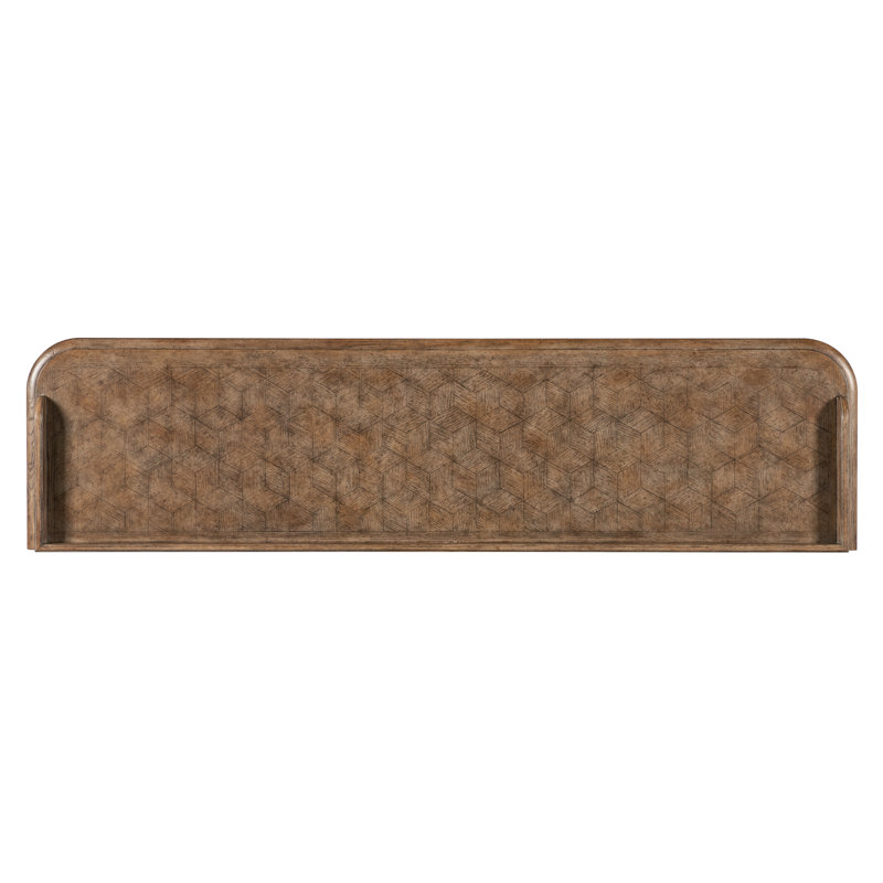 Alcy 78'' Honey Oak Veneer Four-Door Sideboard
