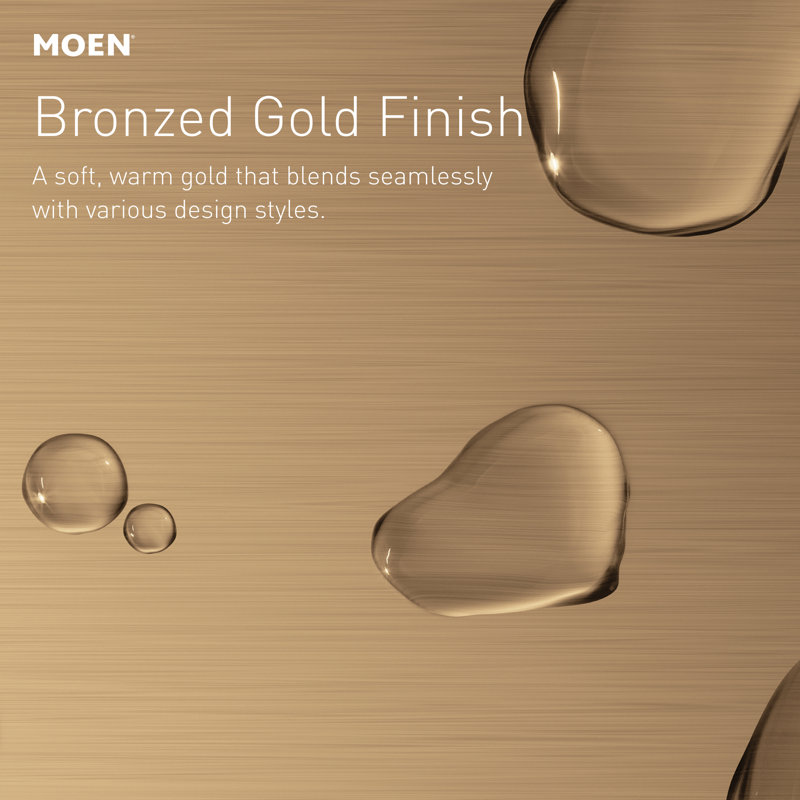 Moen Gibson Posi-Temp Pressure Balancing Modern Shower Only Trim With 8" Rainshower, Valve Required