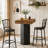 71" Industrial Bar Table with Hexagonal Base