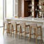 Ensemble de 2 tabourets de bar en bois blanchi Atia-607019954-607019964