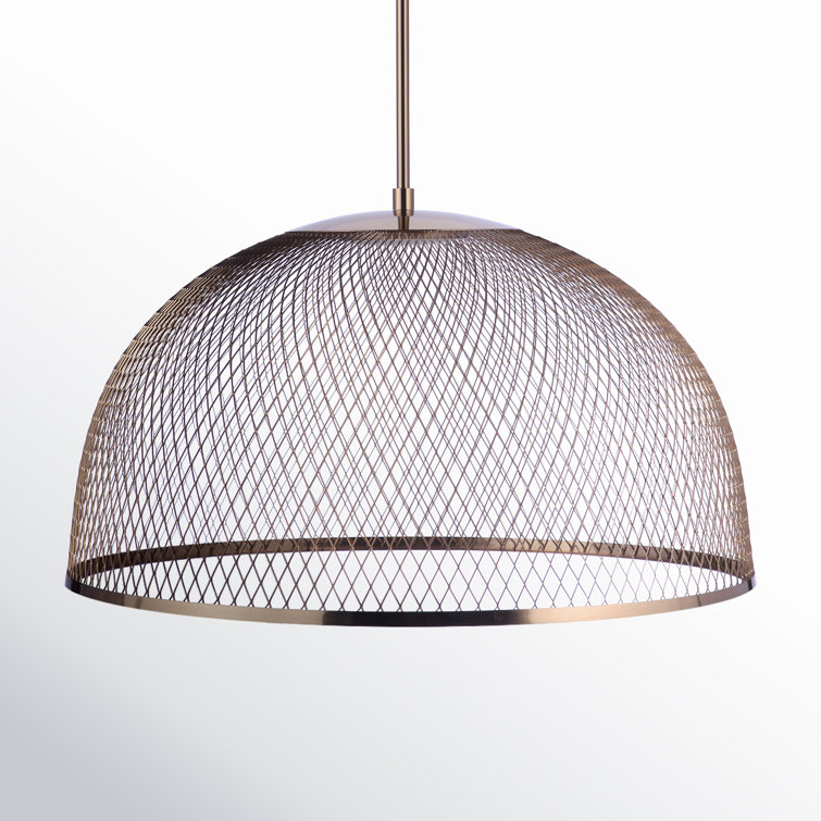 Sculptural Statement Pendants Single Light Iron LED Pendant