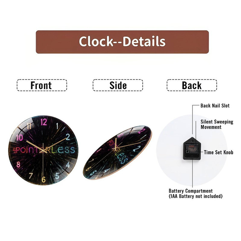Horloge murale 12 po