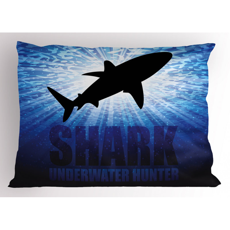 Shark Polyester Sham Set, Queen