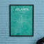 Atlanta City Map - No Frame Print-2039391976