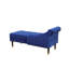 Chaise longue bleue en sherpa