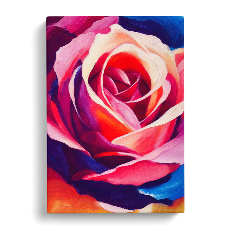 Bellburns Rose Flower Vol.4 - Wrapped Canvas, 50cm H x 35cm W x 3cm D