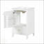 Meuble-lavabo de 20 pouces avec lavabo en céramique, porte à fermeture en douceur et nombreuses solutions de rangement pour les salles de bain modernes