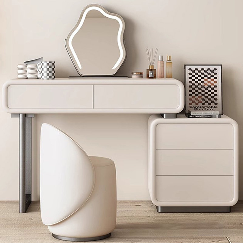 Makeup Vanity with Light mirror,5 drawers