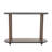 Chirillo Wood Oval Spindle 1 Shelf Brown Console Table with Beaded Edges