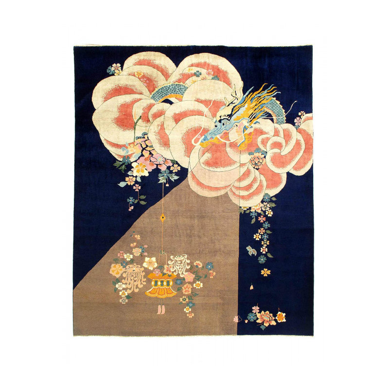 Fine Hand knotted Chinese Art Deco design 8'2'' X 9'11''