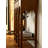 Rustic Wooden Accent Table with Three Arches
