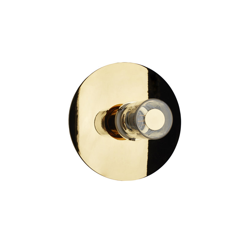 Lampe murale et plafonnier In The Sun, Doré, H 10,63 po x l 10,63 po x P 6,97 po