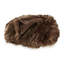 Throw Blanket Set Of 3, Modern Soft Faux Fur Textured Brown Polyester