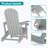  2-Person Outdoor Adirondack Chair Set-1533697959